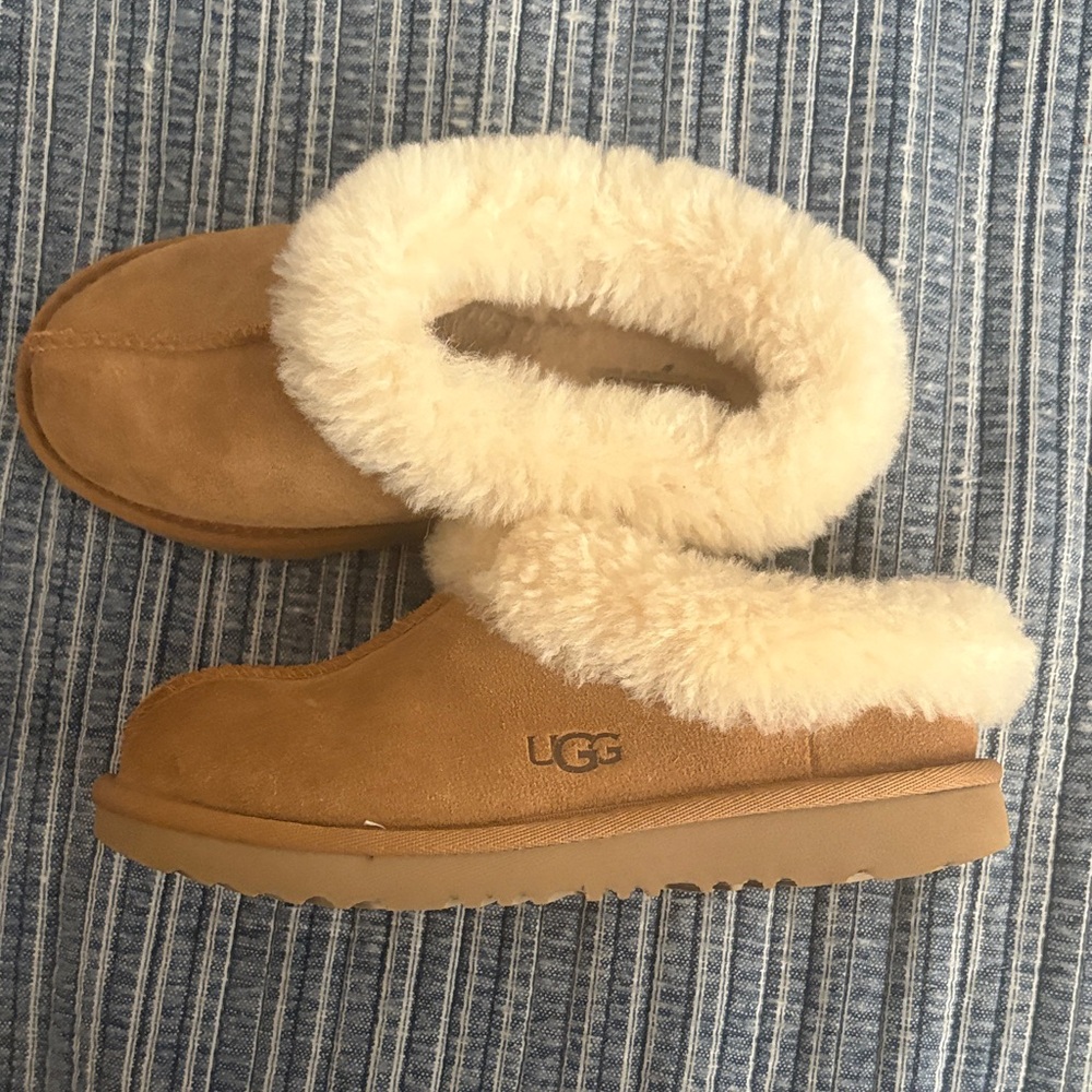 UGG Chestnut Shearling Clogs